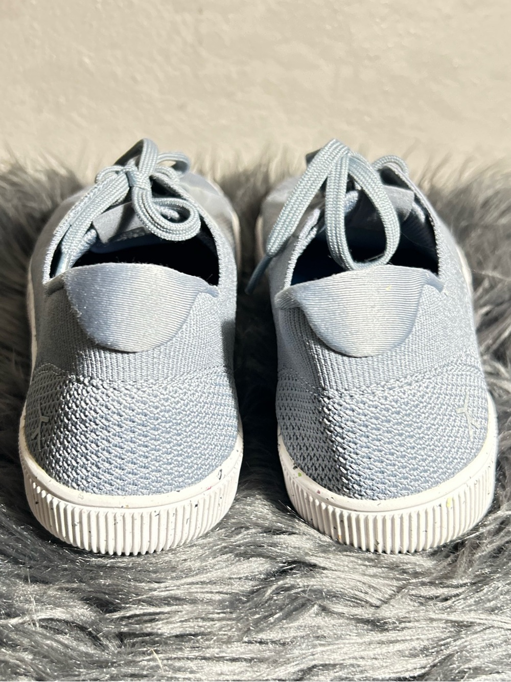 Flux Adapt Trainer Concrete Grey Barefoot Knit Blue Sneakers Size W’s 9 M’s 8 - Picture 6 of 10